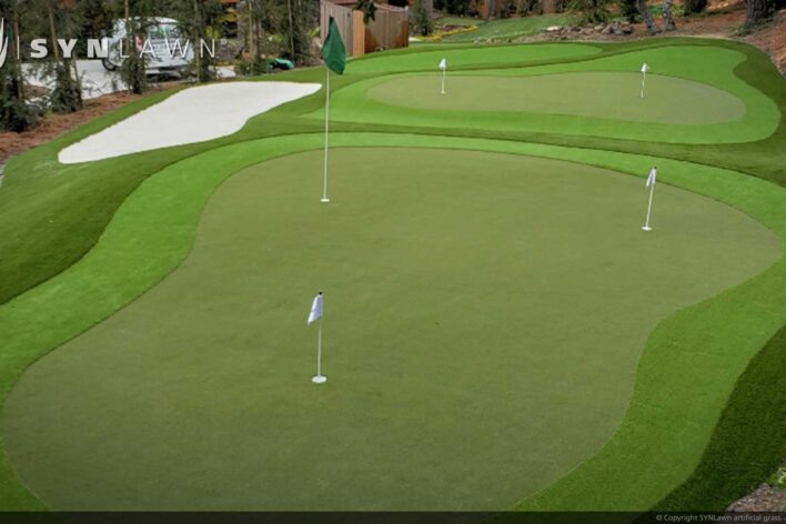SYNLawn Miami FL golf artificial grass for putting greens with slopes